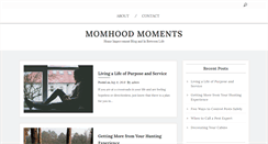 Desktop Screenshot of momhoodmoments.com