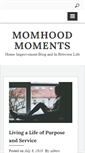 Mobile Screenshot of momhoodmoments.com